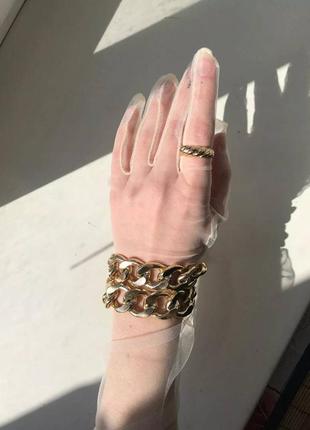 Перчатки длинные оперные выше локтя белые молочные винтаж винтажные сетка сетчатые прозрач...