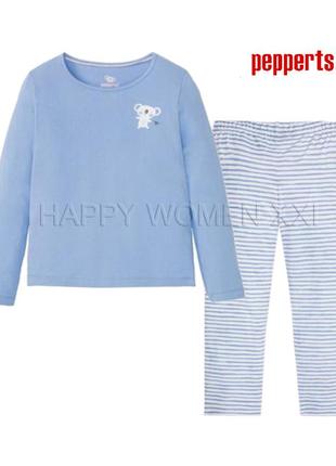 6-8 лет пижама для девочки pepperts домашняя одежда реглан лонгслив штаны пижамные трико дом
