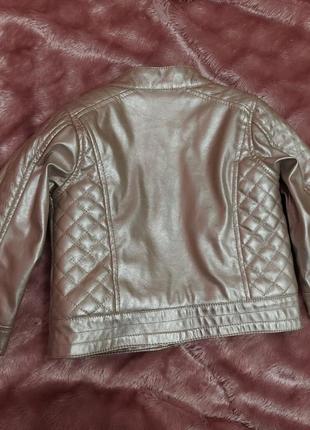 Куртка, косуха кожзам для дівчинки 3