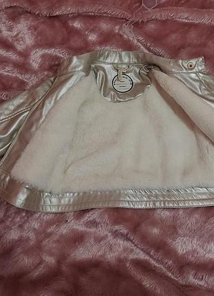 Куртка, косуха кожзам для дівчинки 4