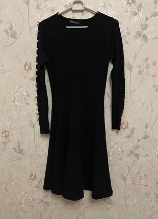 Шикарне плаття жемчуг перли рубчик