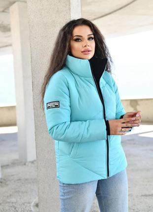 Женская стеганная куртка на синтепоне 150 осень-весна батал6 фото