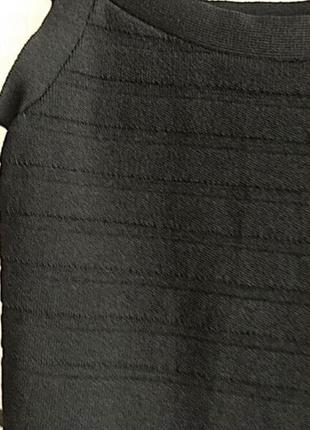 Платье черное мини бандажное3 фото