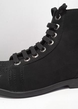 Розпродаж!!! утеплені натуральна шкіра нубук черевики для хлопчика