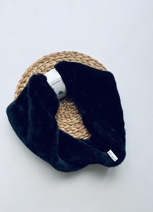 Теплий хутряний снуд