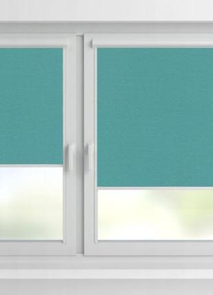 Рулонная штора rolets роял 2-1993-300 30x170 см закрытого типа п-образная бирюзовая