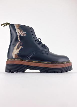 Жіночі черевики dr martens jadone art black. др мартінс