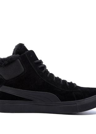 Ботинки зимние, puma. 40-45 размер, замша и мех натур.3 фото