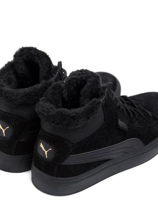 Ботинки зимние, puma. 40-45 размер, замша и мех натур.2 фото
