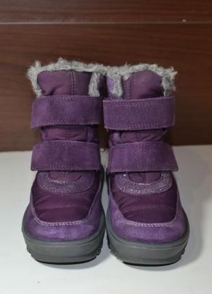 Superfit 27р ботинки зимние кожаные gore-tex на липучках сапожки4 фото