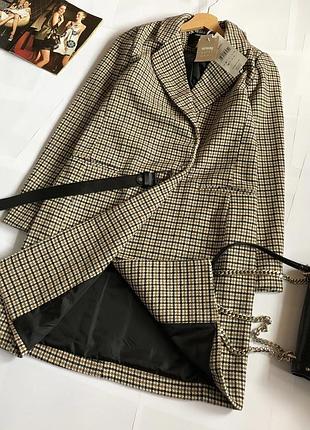 Новое пальто в гусиную лапку sinsay