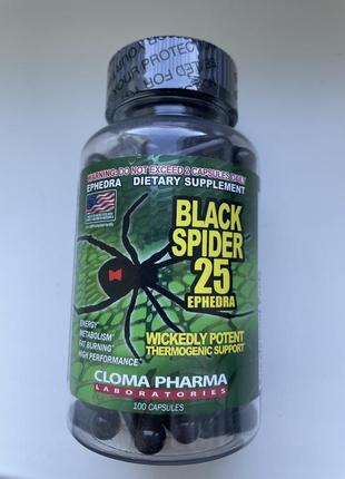 Жироспалювач cloma pharma black spider 100 caps
