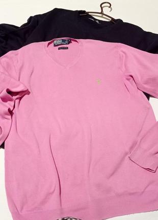Розовый пуловер polo ralph lauren джемпер свитер