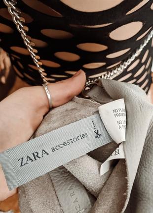 Zara натуральна шкіряна сумочка7 фото