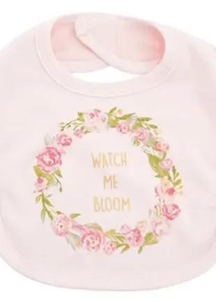 Berni kids слюнявчик для девочки watch me bloom (3шт.)3 фото