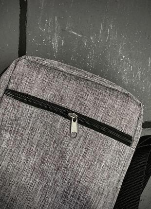 Барсетка tnf серый меланж 2
