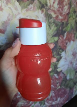 Детская пляшка бутылочка для воды или компотов дед мороз санта tupperware5 фото
