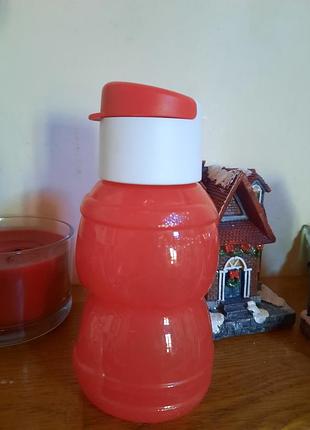 Детская пляшка бутылочка для воды или компотов дед мороз санта tupperware2 фото