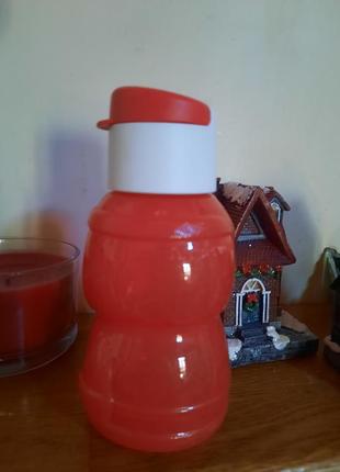 Детская пляшка бутылочка для воды или компотов дед мороз санта tupperware6 фото
