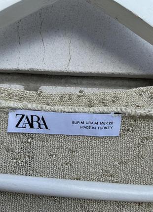 В'язаний кардиган із золотим шиммером у вінтажному стилі zara8 фото