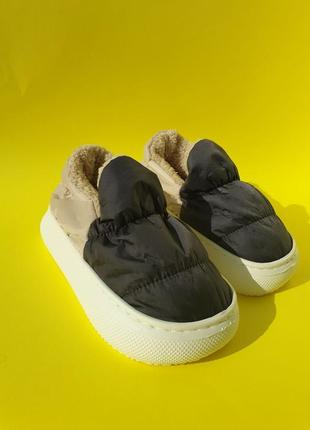 Жіночі дутіки сабо теплі осінні зимні