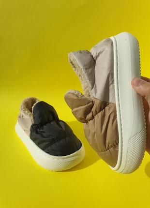 Жіночі дутіки сабо теплі осінні зимні