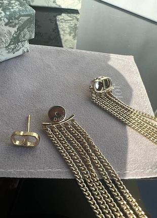 Брендовые серьги позолоченные, люкс качество