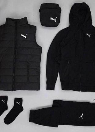 6в1 🎁 мужской спортивный трикотажный костюм комплект preto puma