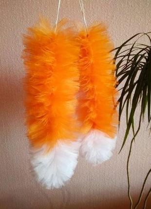 Хвостик до карнавального костюма лисичка білочка3 фото