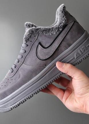 Зимние мужские спортивные кроссовки с мехом nike air force