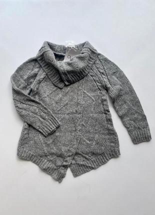Кардиган теплий светр в’язаний кофта1 фото