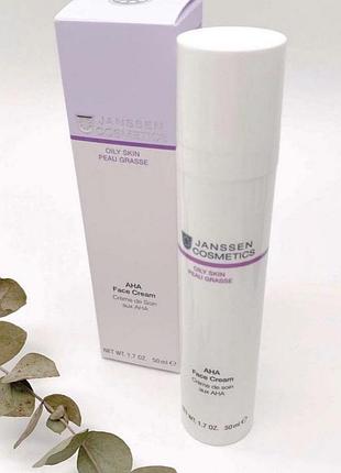 Крем с ана-кислотами для жирной ,проблемной кожи jansen
