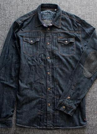 Сорочка овершот джинсовий firetrap оригінал 100% коттон1 фото