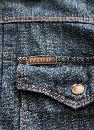 Сорочка овершот джинсовий firetrap оригінал 100% коттон4 фото