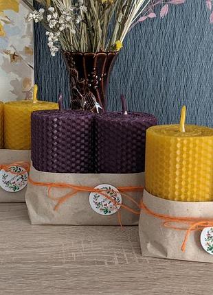 Свічка з вощини. свічка медова. свічка натуральна. свічки ручної роботи