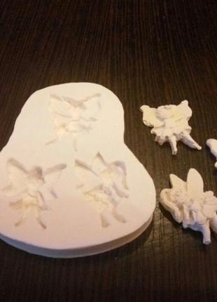 Молд для мастики (випічки), гіпсу, полімерної глини на 3 феєчки