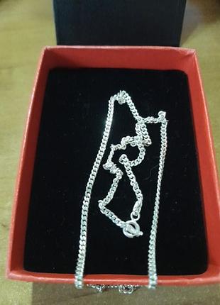 Срібний ланцюжок 42см приблизно