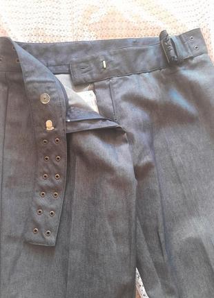 Стильні джинсові штани з поясом next7 фото