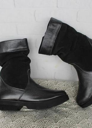 Зимние кожаные ботинки, полусапожки 37 размера2 фото