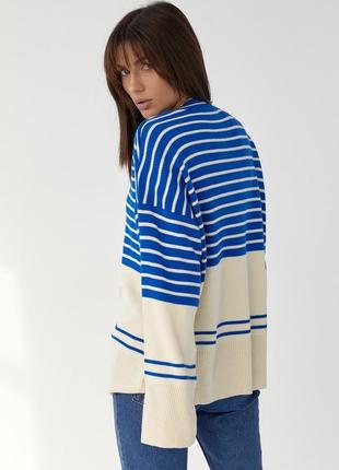 💙кофта oversize у смужку💛6 фото