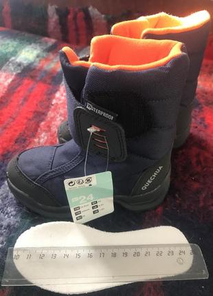 Quechua. термоботинки зимові нові дитячі р. 24, устілка 15 см