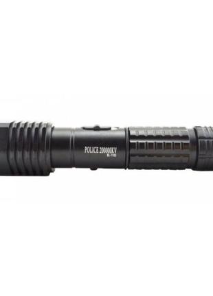 Фонарь аккумуляторный тактический, многофункциональный тактический фонарик (отпугиватель) police bl-11033 фото