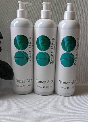 Успокаивающий увлажняющий тоник aloe great care