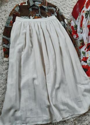 Стильная хлопковая длинная юбка на пуговках, promod,  p. 40-4210 фото