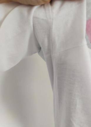 Белая футболка  с принтом на груди h&m, 170/92 cm,4 фото