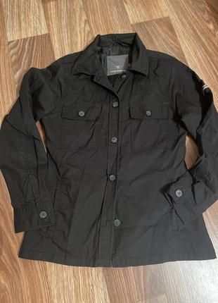 Куртка рубашка черная1 фото