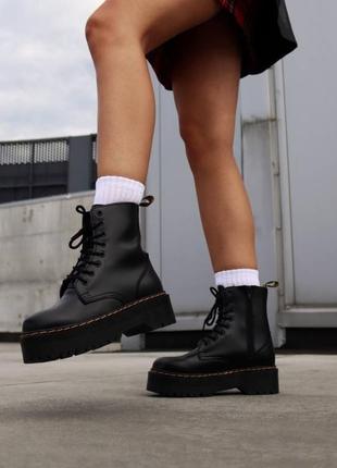 Культові черевики dr. martens jadon black ботинки1 фото