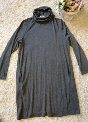 Трикотажное платье с хомутом, размер 52-54.9 фото