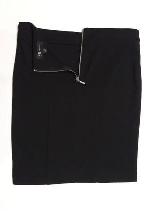 Юбка трикотажная черная reserved (огромный выбор пиджаков)3 фото