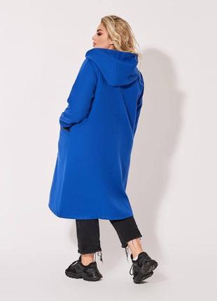 Женское пальто из мягкого турецкого кашемира на подкладке застежка молния большие размеры10 фото